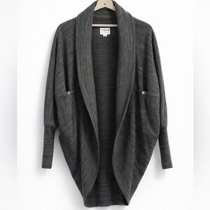 Wilfred Didiot Cardigan XXS Grey Cocoon Draped Shawl | Aritzia Minimalist